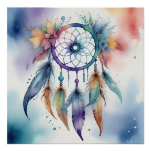 Pôster Catador de sondas de aquarelas