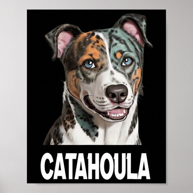 Poster Catahoula Leopard Dog Art Pet Amantes Para Homens (Frente)