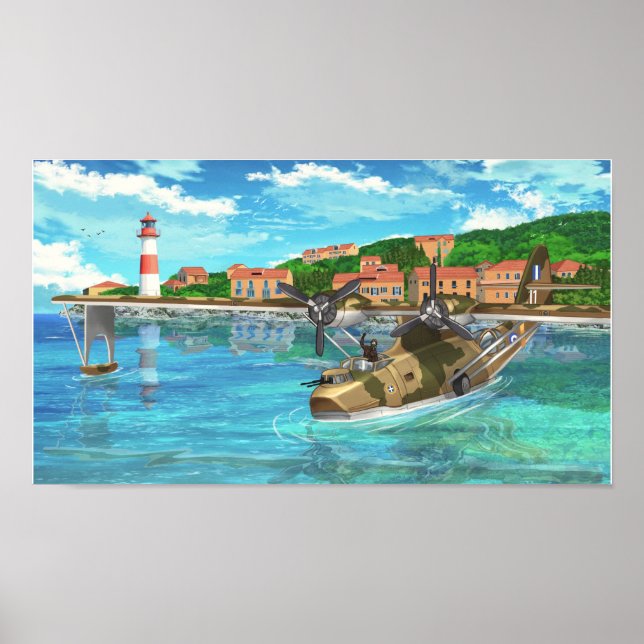 Poster Catalina numa ilha grega (Frente)