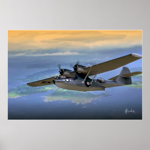 Pôster Catalina sobre ilhas