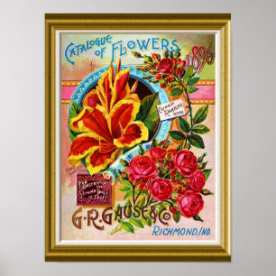 Poster Catálogo de Semente Vintage