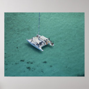 Pôster Catamaran, Ilhas Mamanuca, Fiji, Pacífico Sul