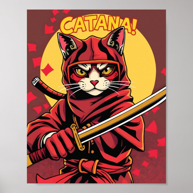 Poster Catana, o Cat Ninja (Frente)