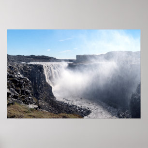 Poster Catarata Dettifoss no Vatnajokull NP - Islândia