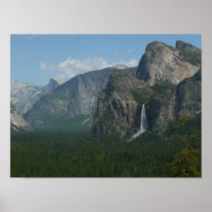 Pôster Cataratas Bridalveil e Half Dome em Yosemite