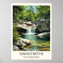 Cataratas Diana's Baths New Hampshire