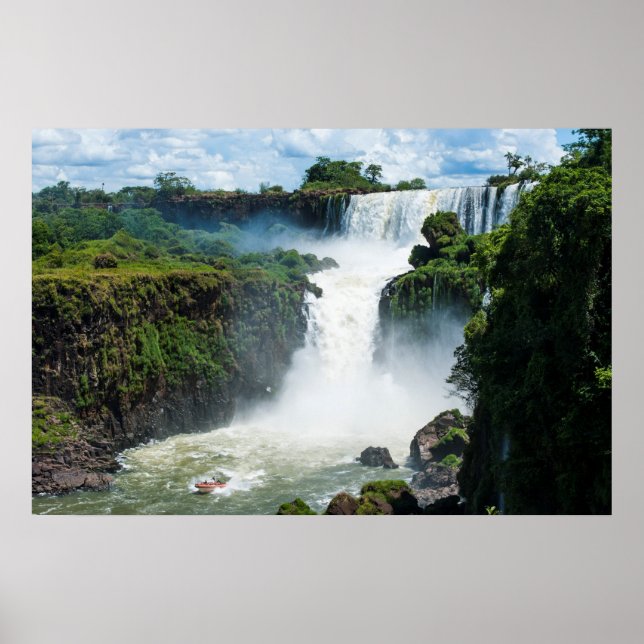 Poster Cataratas do Iguaçu Rodeadas pela Selva (Frente)