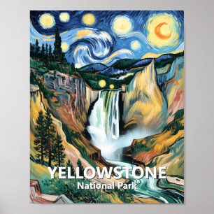 Poster Cataratas Inferiores de Yellowstone Arte Estrela N