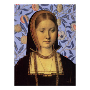 Pôster Catarina de Aragão Rainha da  Inglaterra Retrato