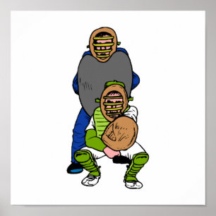 Poster Catcher e Umpire