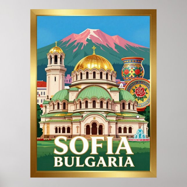 Poster Catedral de Alexandre Nevsky de Sófia (Frente)
