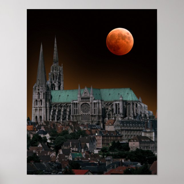Poster Catedral de Chartres (Frente)