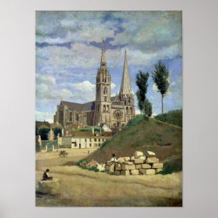 Pôster Catedral de Chartres, 1830