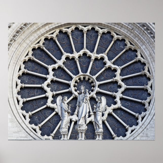 Pôster Catedral de Notre Dame, detalhe (Frente)