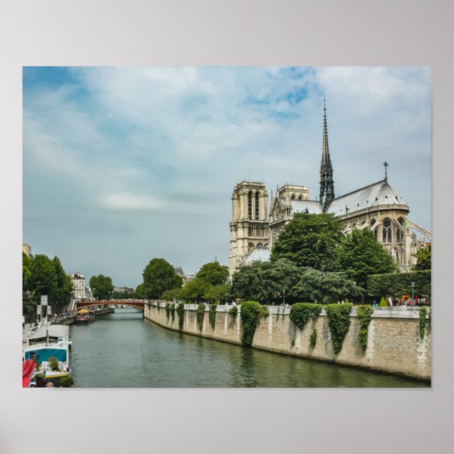 Poster Catedral de Notre Dame em Paris (Frente)