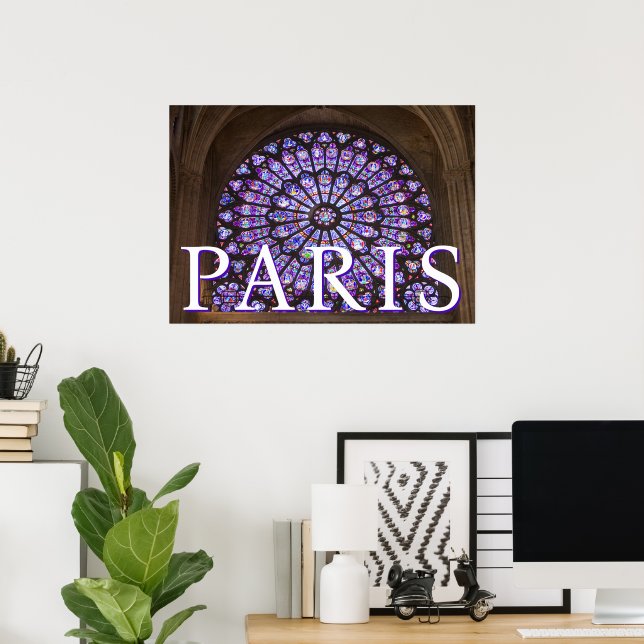 Poster Catedral de Notre Dame | Paris, França (Escritório em casa)