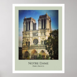 Poster Catedral de Notre Dame, Paris, França
