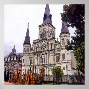 Pôster Catedral de Nova Orleans