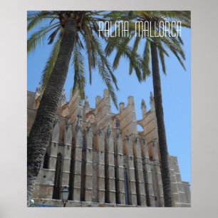 Poster Catedral de Palma Maiorca Espanha Férias