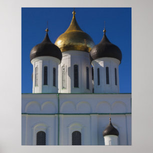 Pôster Catedral de Pskov Kremlin e Trindade