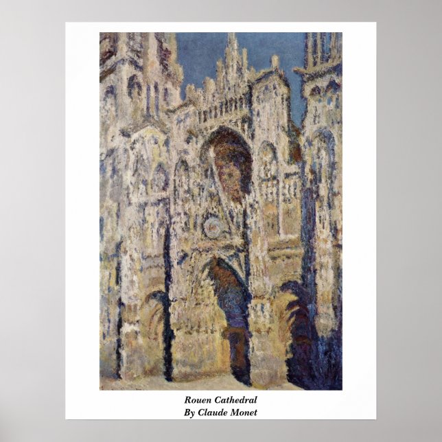 Poster Catedral De Rouen Por Claude Monet (Frente)