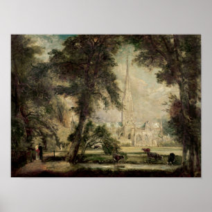Poster Catedral de Salisbúria de Terra do Bishop