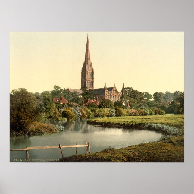 Pôster Catedral de Salisbury I, Wiltshire, Inglaterra (Frente)