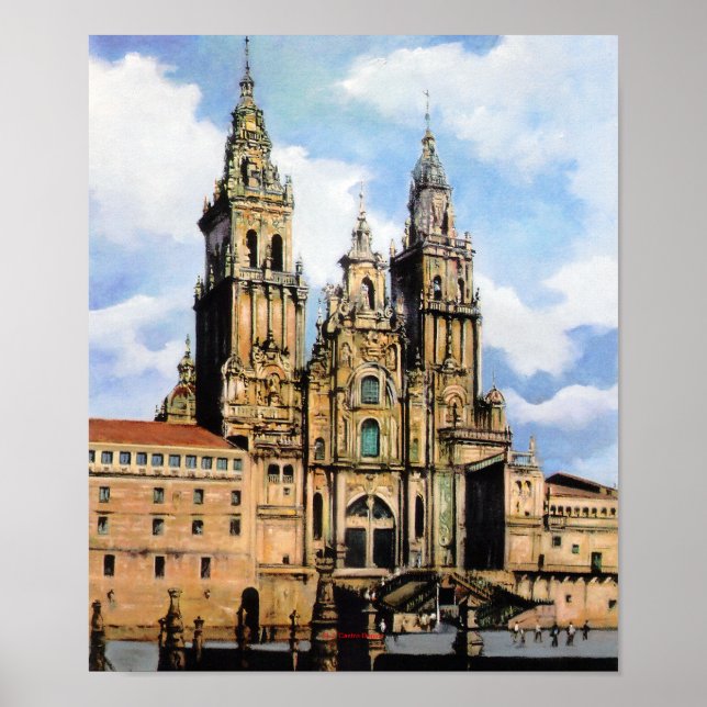 Poster Catedral de Santiago de Compostela (A Corunha) (Frente)
