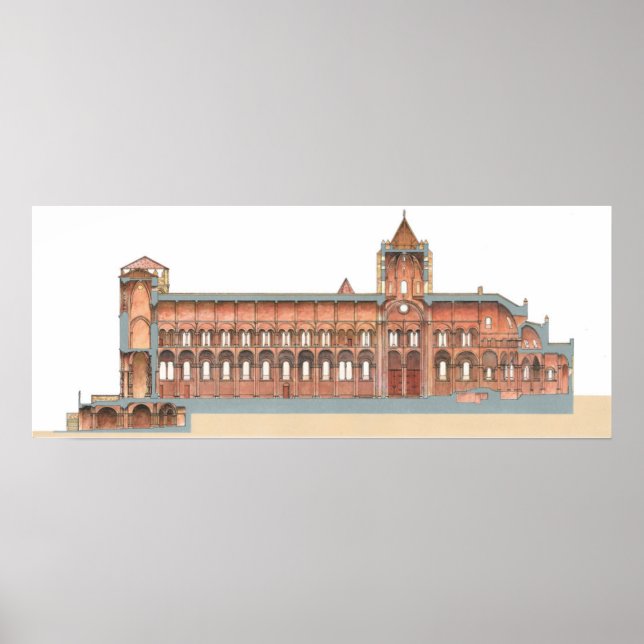 Pôster Catedral de Santiago de Compostela Românica. 2 (Frente)