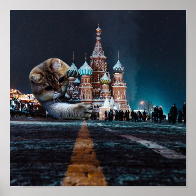 Poster Catedral de santo Basil e Hosico (Frente)