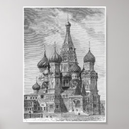 Poster Catedral de santo Basil, Moscou