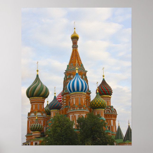 Pôster Catedral de São Basílio no Red Square, Moscou (Frente)