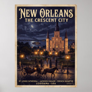 Poster Catedral de St Louis Jackson Square New Orleans
