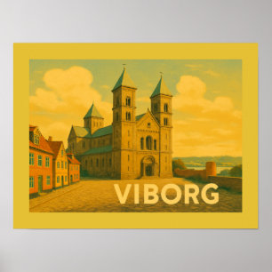 Poster Catedral de Viborg Dinamarca