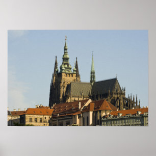 Pôster Catedral de Vitus e Castelo de Praga, um dos