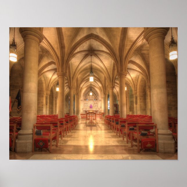 Pôster Catedral Nacional de Washington Capela de Belém (Frente)