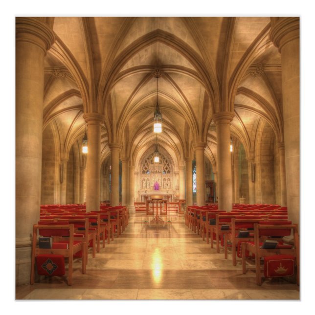 Pôster Catedral Nacional de Washington Capela de Belém (Frente)
