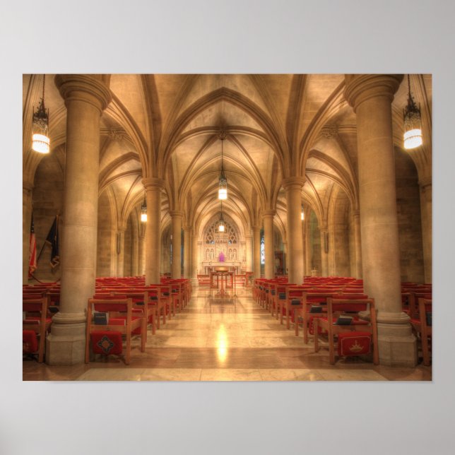 Pôster Catedral Nacional de Washington Capela de Belém (Frente)