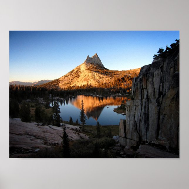 Poster Catedral Pico Sunset - Trilha de John Muir - Yosem (Frente)