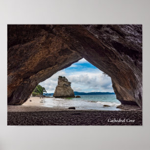 Poster Catedral, Reserva Marinha Whanganui-A-Hei