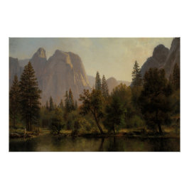 Pôster Catedral Rochas, Vale Yosemite Albert Bierstadt