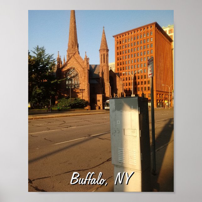 Poster Cathedral Place and Guaranty Building (Frente)