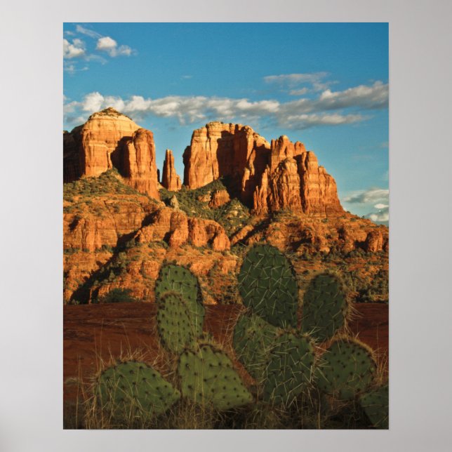 Pôster Cathedral Rock at Sunset from Secret Canyon (Frente)