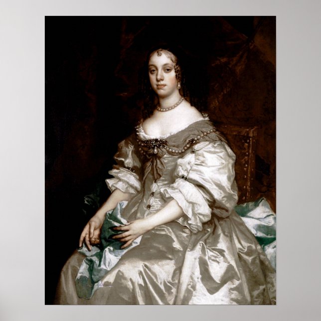 Pôster Catherine de Braganza por Sir Peter Lely (Frente)
