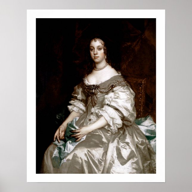 Pôster Catherine de Braganza por Sir Peter Lely (Frente)