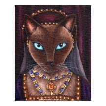 Catherine Howard Cat Art King Henry VIII Tudors