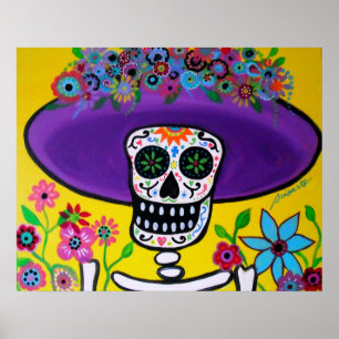 PÔSTER CATRINA DIÂMETRO DE LOS MUERTOS RETRATO