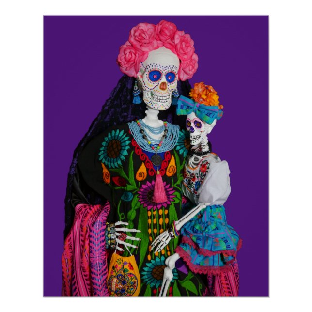 Pôster Catrina e Calavera, Canvas Crônicas de Açúcar Infa (Frente)