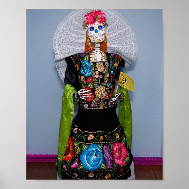 Poster Catrina Tehuana (Frente)