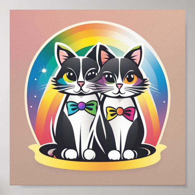 Poster Cats BRIDE E GROOM (Frente)